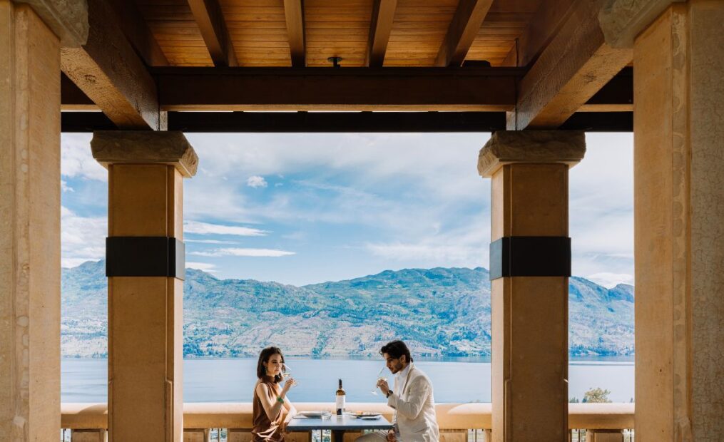 Terrace Restaurant Couple Dining